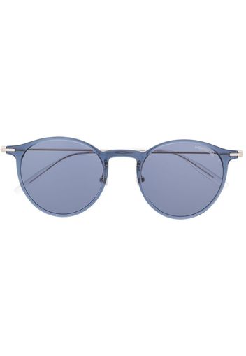 transparent round-frame sunglasses