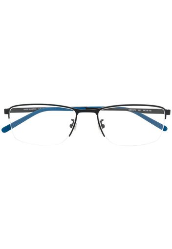 two-tone square-frame glasse4s