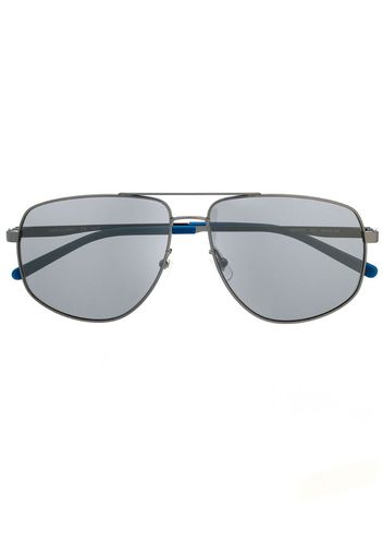 matte aviator-frame sunglasses