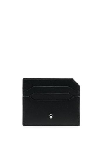 Montblanc logo-plaque leather cardholder - Nero