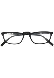 matte-finish square frame glasses