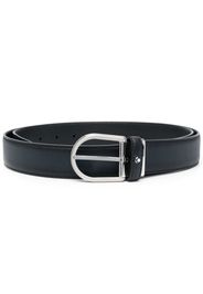 Montblanc engraved-logo detail belt - Blu