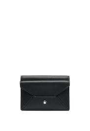 Montblanc logo-charm leather wallet - Nero