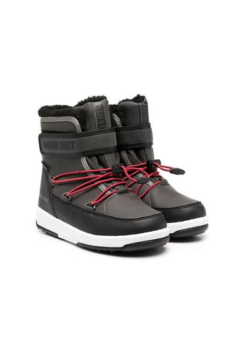 Moon Boot Kids Stivali con strappo - Nero