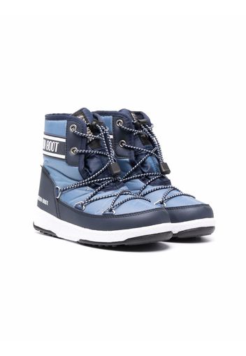 Moon Boot Kids logo-print snow boots - Blu