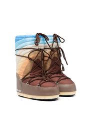 Moon Boot Kids Stivali da neve a righe - Multicolore