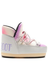 Moon Boot Kids logo-print ankle-length boots - Grigio