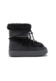 Moon Boot Kids Stivali da neve Icon in finta pelliccia - Nero