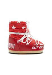 Moon Boot Kids logo-print ankle-length boots - Rosso