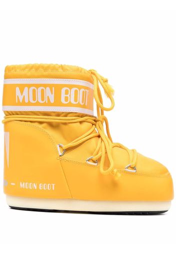 Moon Boot Stivali stringati con stampa - Giallo