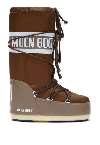 Moon Boot Stivali da neve Icon con logo - Marrone