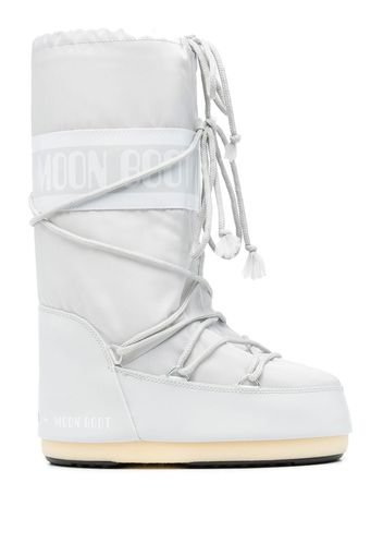 Moon Boot lace-up logo-print boots - Grigio