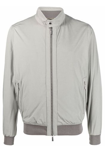 Moorer zip-fastening bomber jacket - Grigio