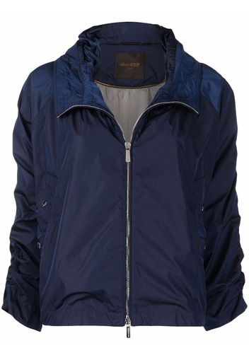 Moorer drawstring-cuff cropped jacket - Blu
