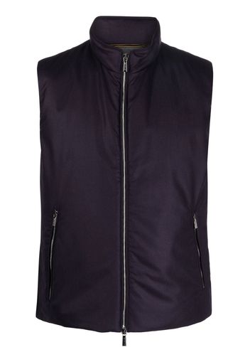 Moorer Gilet imbottito con zip - Viola