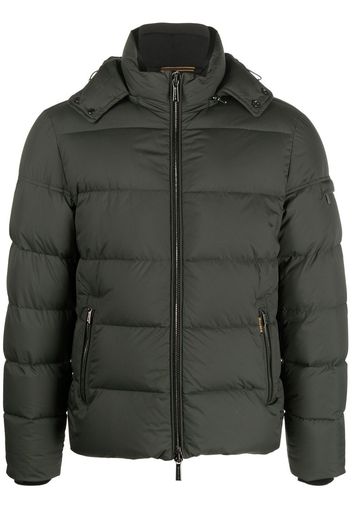 Moorer quilted-finish puffer jacket - Verde