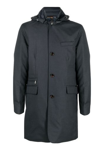 Moorer buttoned-up hooded parka - Grigio
