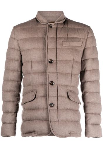 Moorer padded down jacket - Marrone