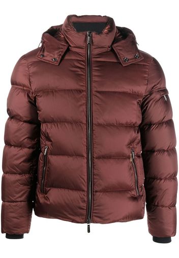 Moorer padded hooded jacket - Rosso