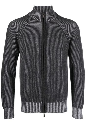 Moorer zip-up cashmere jumper - Grigio