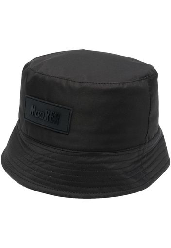 Moorer logo-patch bucket hat - Nero