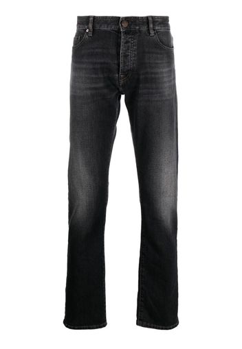 Moorer slim-cut denim jeans - Grigio