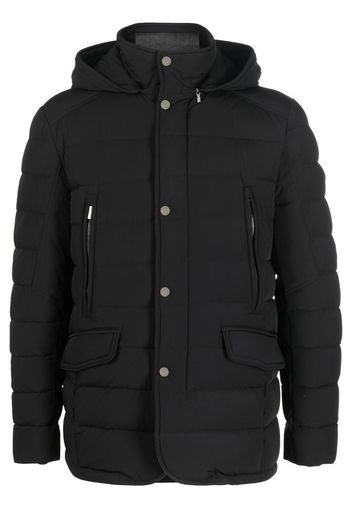 Moorer padded wool jacket - Nero