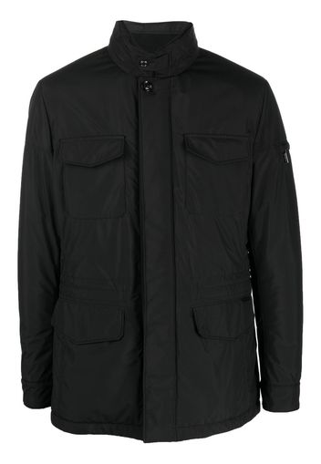 Moorer single-breasted fitted jacket - Nero