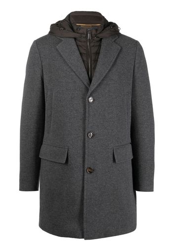 Moorer single-breasted wool coat - Grigio