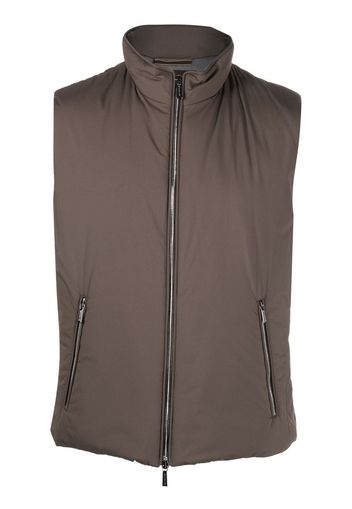 Moorer Gilet imbottito con zip - Grigio