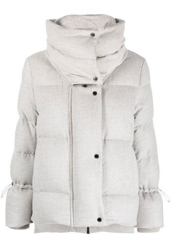 Moorer Piumino con zip - Grigio