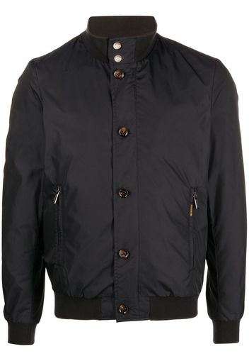 Moorer button-up high-neck jacket - Blu