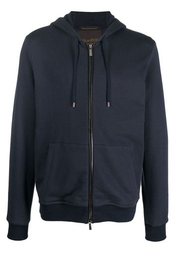 Moorer Taran zip-up hooded jacket - Blu