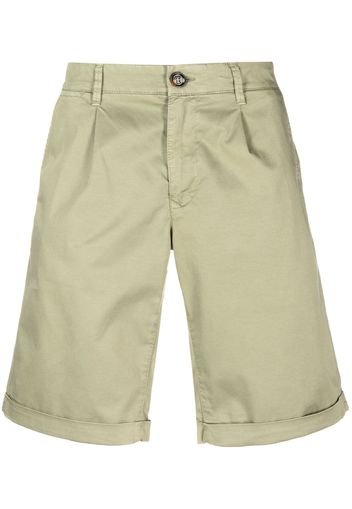 Moorer straight-leg cotton shorts - Verde