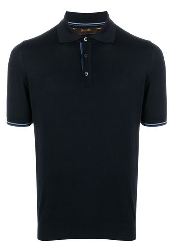 Moorer Gavotti-MLL cotton polo shirt - Blu