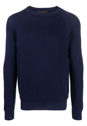 Moorer raglan-sleeve crew-neck jumper - Blu