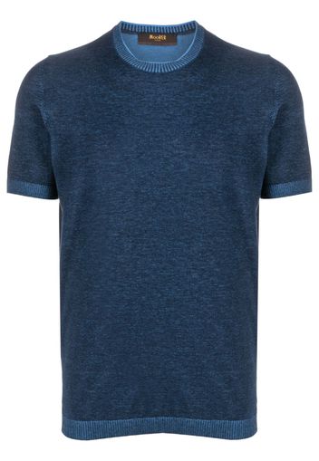 Moorer Jude-VCR cotton T-shirt - Blu