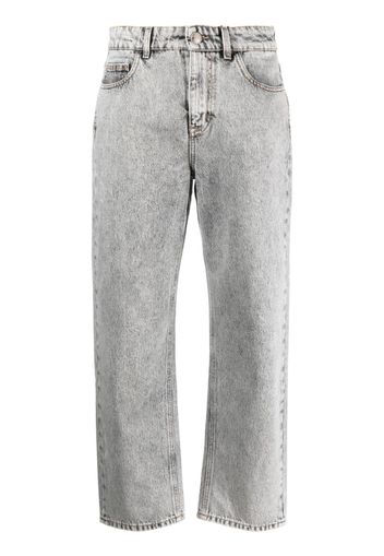 Moorer stonewashed straight-leg jeans - Grigio