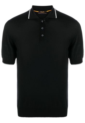 Moorer Gavotti-MLL cotton polo shirt - Nero