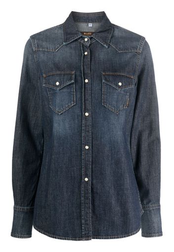 Moorer Ankita-LGD denim shirt - Blu