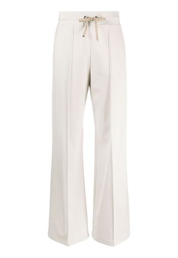 Moorer drawstring-waist straight-leg trousers - Toni neutri