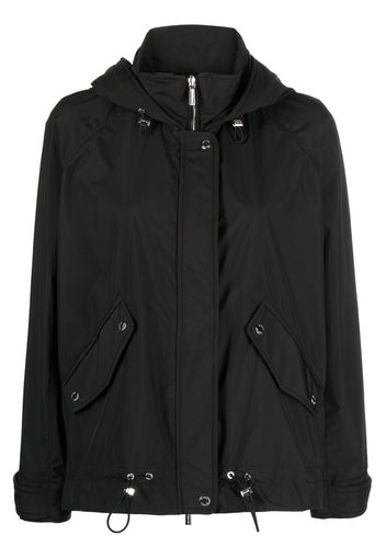 Moorer Jill-STP funnel-neck hooded jacket - Nero