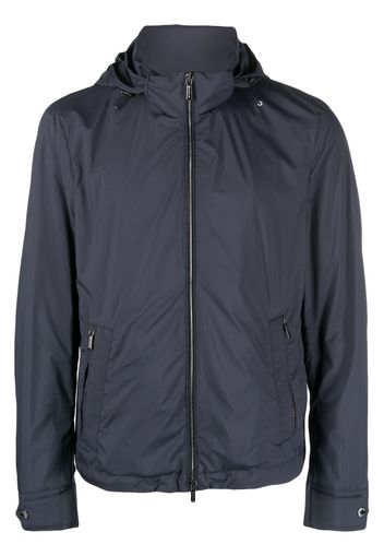 Moorer long-sleeved hooded jacket - Blu