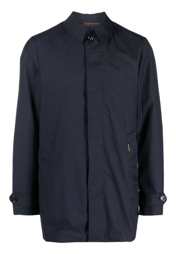 Moorer button-front shirt jacket - Blu