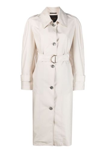 Moorer belted single-breasted-coat - Toni neutri