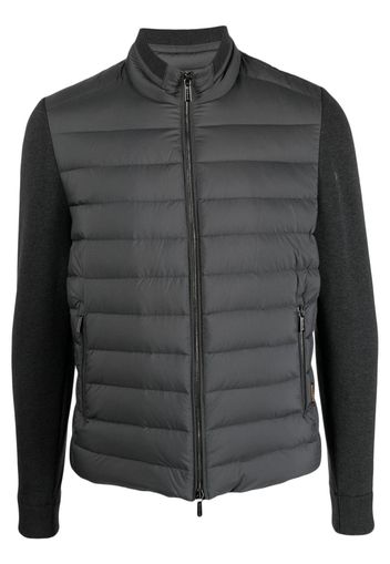 Moorer zip-up padded gilet - Grigio