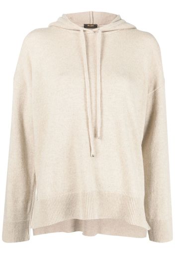 Moorer drop-shoulder hooded cashmere jumper - Toni neutri