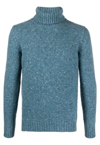 Moorer fine-knit roll-neck jumper - Blu