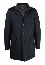 Moorer Cappotto con design a strati - Blu