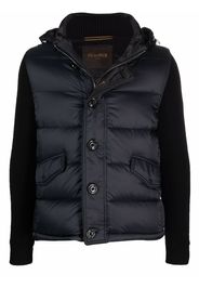 Moorer panelled padded jacket - Blu